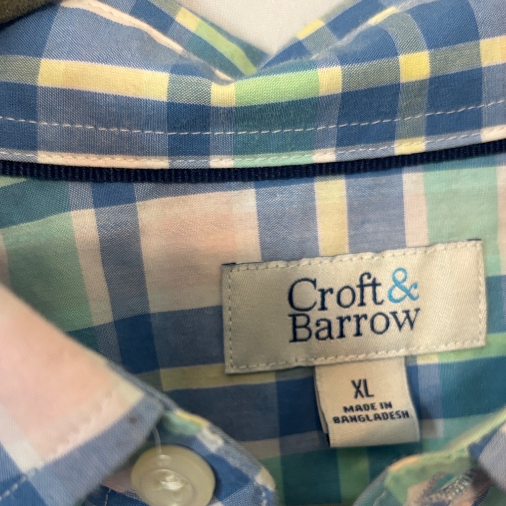 Croft & Barrow Men's Multicolor Plaid Shirt